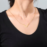Fishhook Personalized Name Engrave Necklace Chain Date Family Gift
