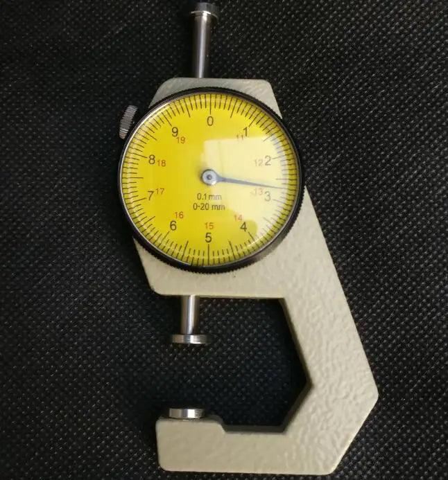 0-20mm/0.1mm Leather Paper Thickness Gauge