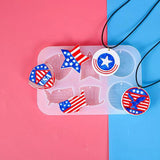 American Independence Charms Pendant Silicone Resin Mold For Jewelry Making