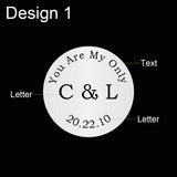 Personalized Initial Letter Cufflinks for Men Wedding Groom Gift