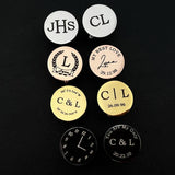 Personalized Initial Letter Cufflinks for Men Wedding Groom Gift