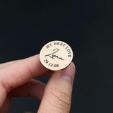 Personalized Initial Letter Cufflinks for Men Wedding Groom Gift