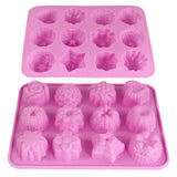 Silicone Mold 12 Cavity Chocolate Fondant Candy Bar Mould