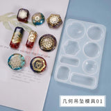 Silicone Mold for DIY Jewelry Resin Geometric Charms Pendant