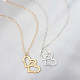 Engraved Name Heart Pendant Necklace Stainless Steel Jewelry