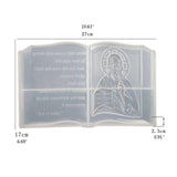Crystal Epoxy Mold Bible Book Buddhist Sutra Heart Sutra DIY Supplies