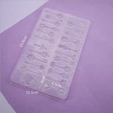 Silicone Flower Resin Decorative Craft DIY Key Pendant Mold