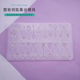 Silicone Flower Resin Decorative Craft DIY Key Pendant Mold