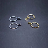 2pcs Silver Adjustable Spring Ring Jewelry Display Holder