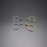 2pcs Silver Adjustable Spring Ring Jewelry Display Holder
