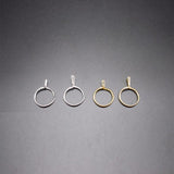 2pcs Silver Adjustable Spring Ring Jewelry Display Holder