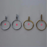 2pcs Silver Adjustable Spring Ring Jewelry Display Holder