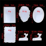 Epoxy Square Round Resin Pendant Mould Frame Stand Mould