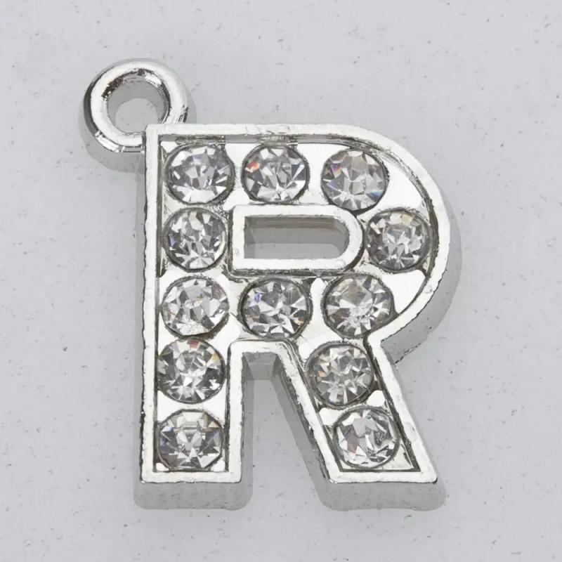 Personalized Letter Pendant Necklace - 1.5 cm