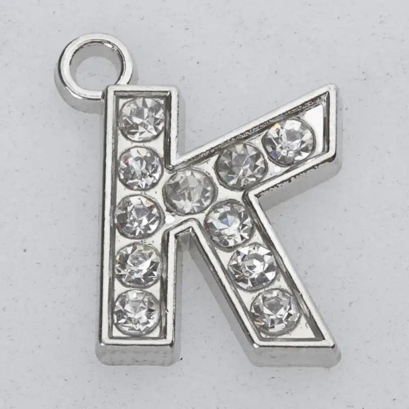 Letter Pendant 1.5 cm Necklace Charm Initial Alphabet Jewelry