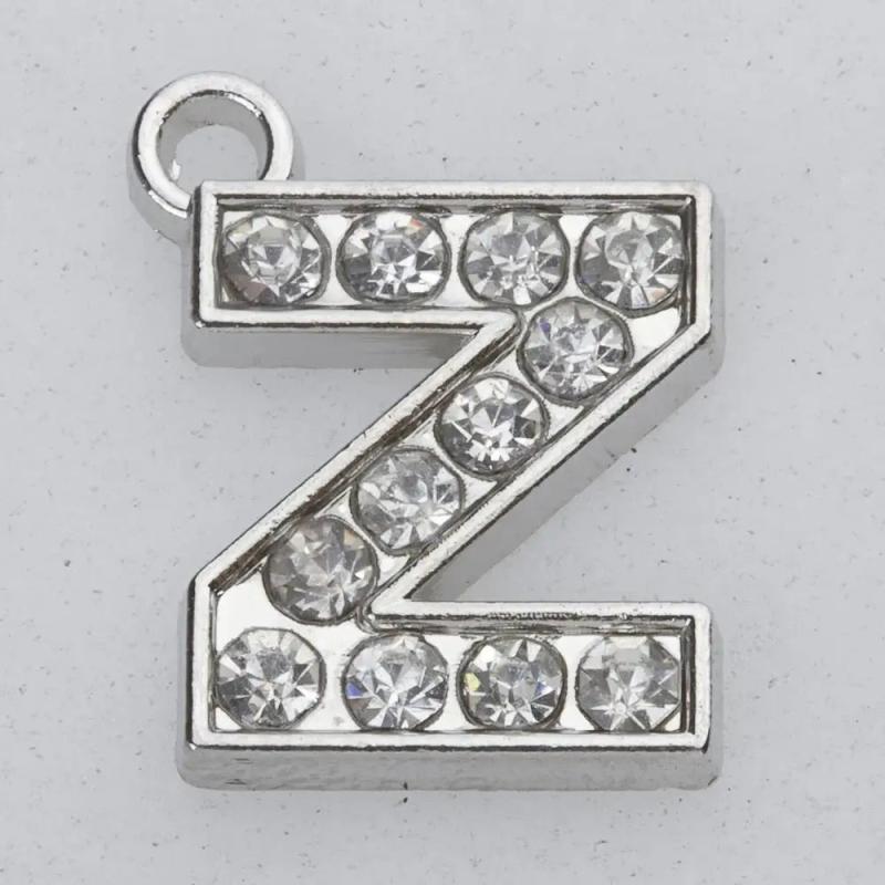 Small Letter Pendant Necklace, 1.5 cm
