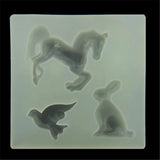 UV Resin Jewelry Silicone Mold Horse Rabbit Bird DIY Charms Molds