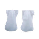3D Ghost Crystal Epoxy Resin Mold Halloween Ornament Candle Silicone Mould