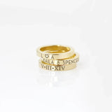 Personalized Coordinate Name Ring for Women