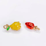 Watermelon Radish Shape Fruit Eardrop Pendant Charms Necklace Accessories