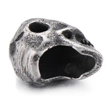 4pcs Scary Skull Head Beads for Bracelet Stainless Steel Charms DIY Jewelry