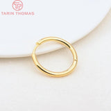 6PCS 12MM 30MM Stainless Steel Round Earring Hoop Clasps