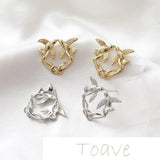 14K Gold-Plated Vintage Bird Earrings - Silver Needle DIY Jewelry Material