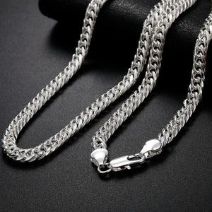 Men's 6MM 925 Sterling Silver Necklace for Women