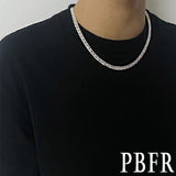 Men's 6MM 925 Sterling Silver Necklace for Women
