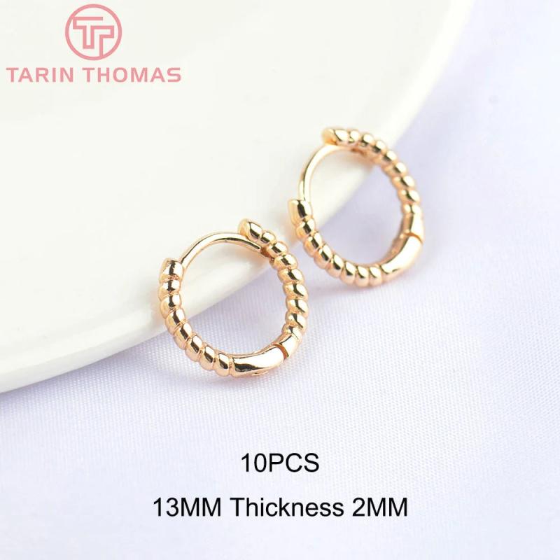 13MM Brass Hemp Rope Earrings 24k DIY Jewelry Findings
