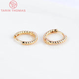 13MM Brass Hemp Rope Earrings 24k DIY Jewelry Findings