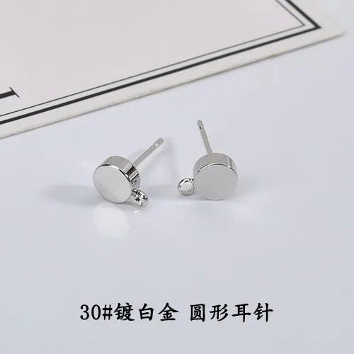 14k Plated Earring DIY Material Thickened Round Band Hanging