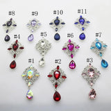 5pcs Alloy Brooch Accessories Crystal Jewelry Box Wedding Invitation