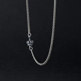 Thai Silver Crown Chain Necklace For Women Birthday Gift