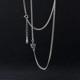 Thai Silver Crown Chain Necklace For Women Birthday Gift