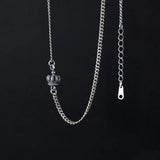 Thai Silver Crown Chain Necklace For Women Birthday Gift