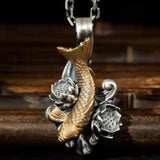 Koi Leap Dragon Gate Necklace Pendant Jewelry