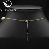Freshwater Pearls Long Chain Starry Sky Pendant Necklace
