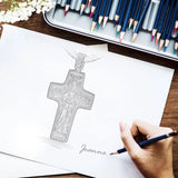 Eudora Cross Necklace Sterling Silver Pendant Vintage For Men Women