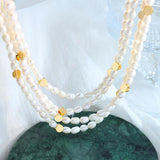 Romantic Baroque Freshwater Pearl Beaded Necklace for Women