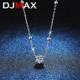 D Moissanite Pendant Starry S925 Sterling Silver Necklace PT950 Plated