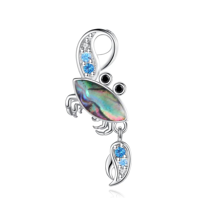 Eudora Crab Necklace Abalone Shell Pendant Zircon Party Gift
