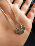 Bohi Round Beads & Coin Pendant Necklace 925 Sterling Silver Fine Jewelry