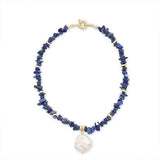 Natural Lapis Lazuli Choker Necklace for Women