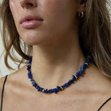 Natural Lapis Lazuli Choker Necklace for Women