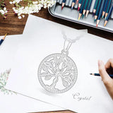 Eudora Tree of Life Necklace 925 Sterling Silver Zircon Pendant Jewelry