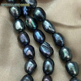 Dark Peacock Baroque Irregular Freshwater Pearl Choker Necklace