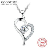 925 Silver Heart Necklace for Her