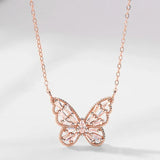 S925 Butterfly Lady Necklace Temperament Clavicle Chain