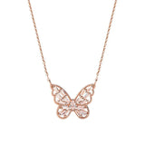 S925 Butterfly Lady Necklace Temperament Clavicle Chain